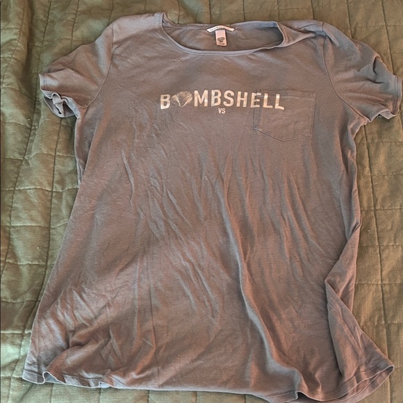 Victoria's Secret Gray Bombshell Oversized Sleep Tee - Picture 1 of 5